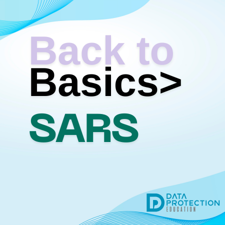 graphic with text saying Back to Basics Data Protection Education 